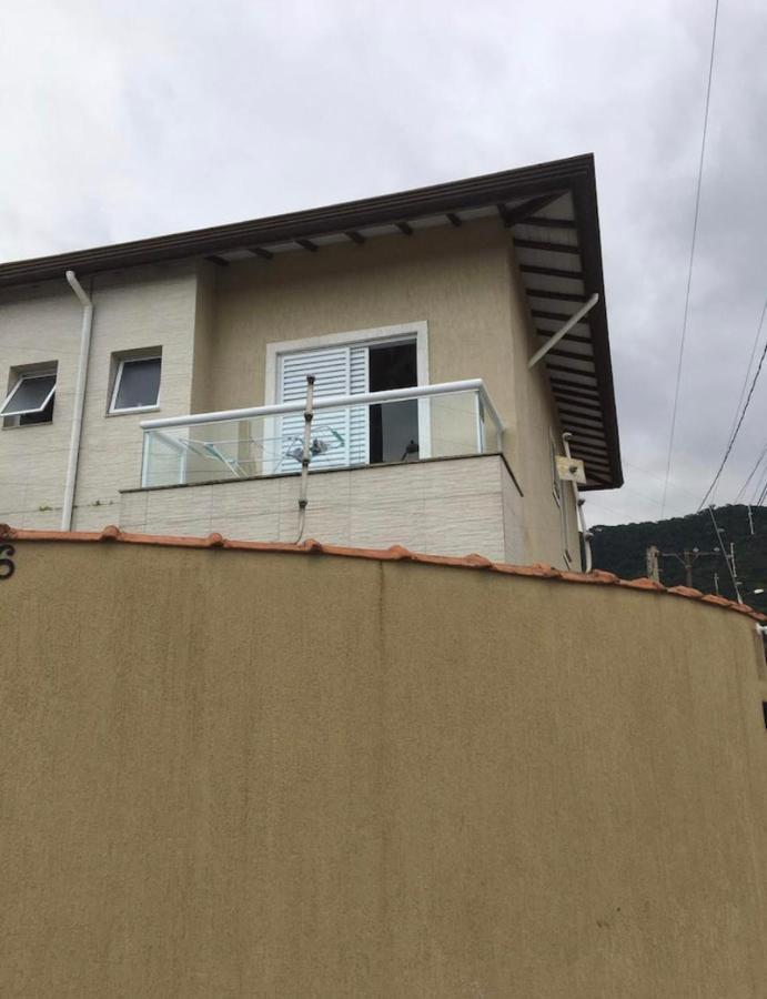 Sobrado com piscina pe na areia Praia Grande (Santos) Exterior foto